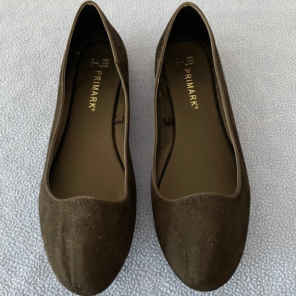 Primark Shoes - Black imitation suede flats